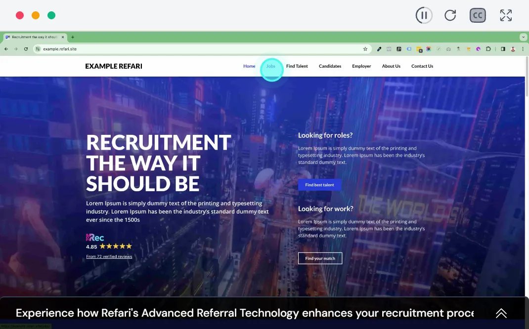 Advanced Referral Technology demonstration