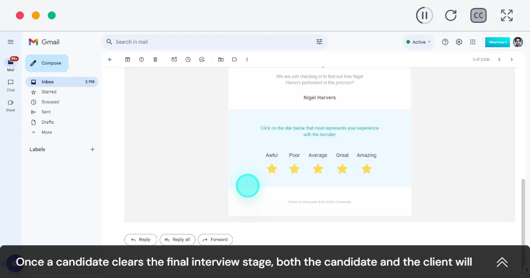 Convert positive experiences into Job Alerts demonstration