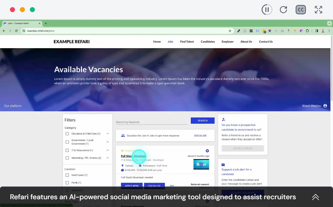 AI Enabled Social Marketing Tool demonstration